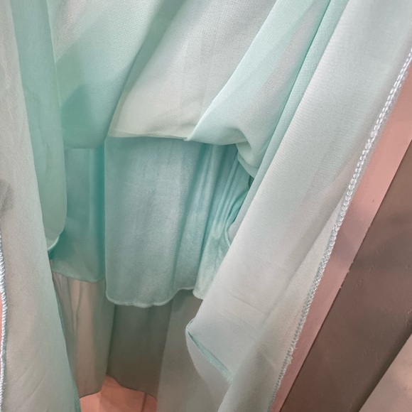 Mint Green Meng Li Dress NWT size S high low - Picture 3 of 13